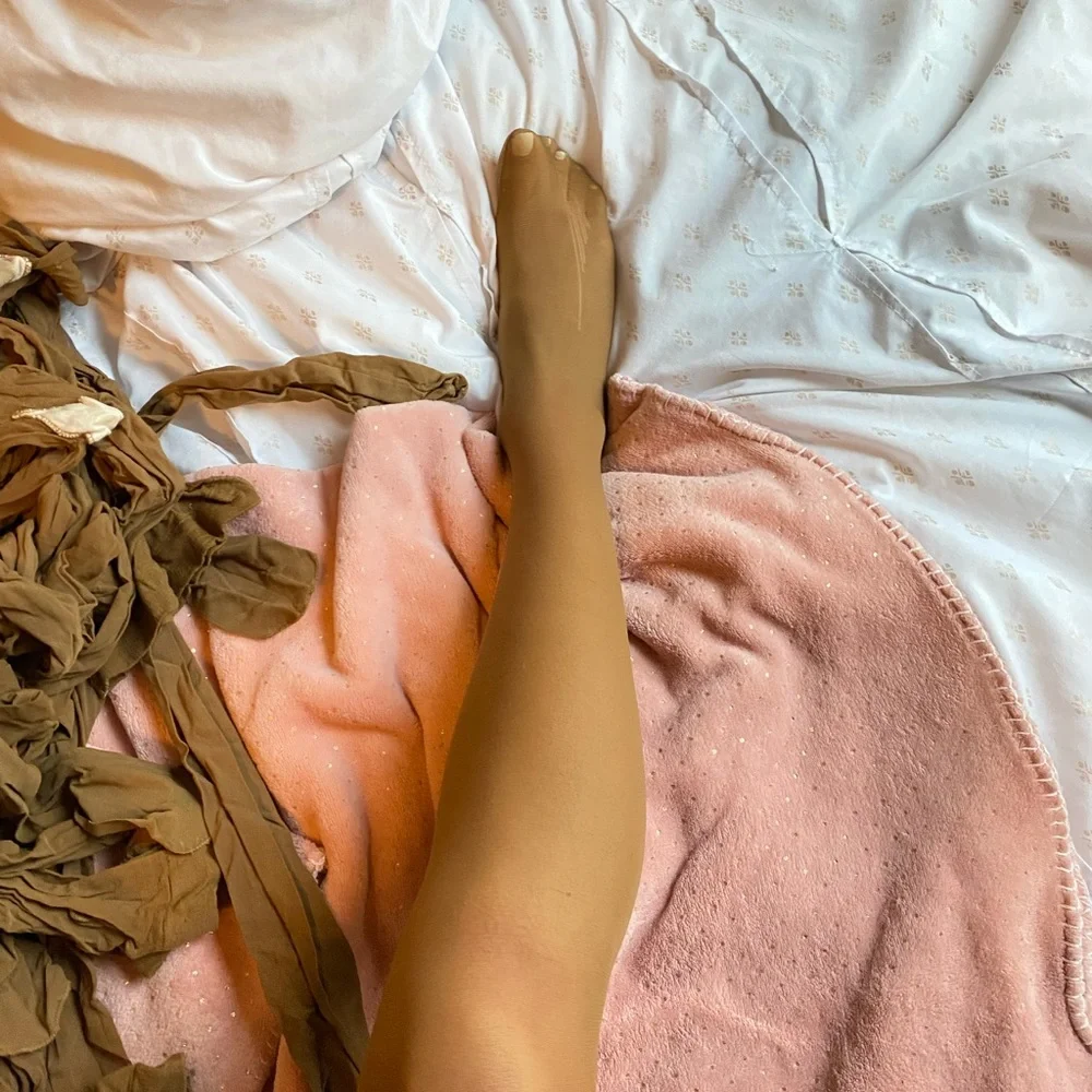 COPY - Tan/ beige pantyhose worn and like new available - Picture 5 of 7